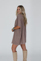 The Nest Laid Back Luxe Dress - Two Tone Mocha
