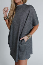 The Nest Laid Back Luxe Dress - Two Tone Black