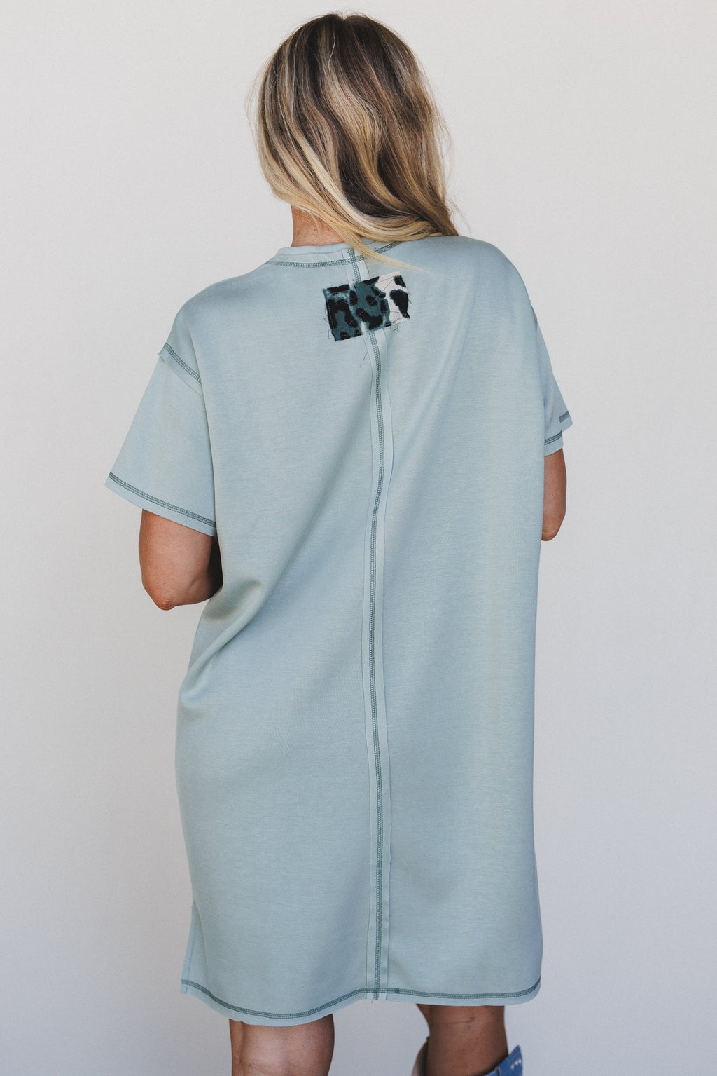 Wild Peace Tee Dress - Sage