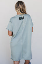 Wild Peace Tee Dress - Sage