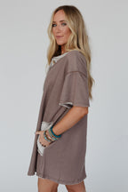 The Nest Jodi Tunic Dress - Mocha
