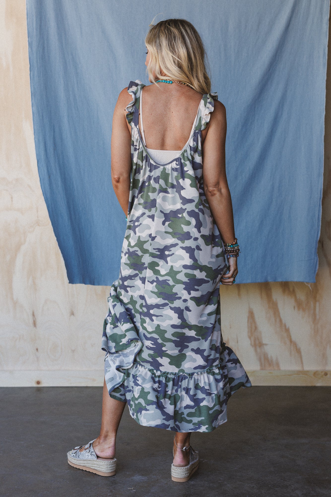 The Nest Field Ready Maxi Dress - Charcoal Olive