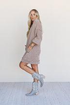 The Nest Moon Glow Long Sleeve Dress - Acorn