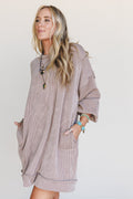 The Nest Moon Glow Long Sleeve Dress - Acorn
