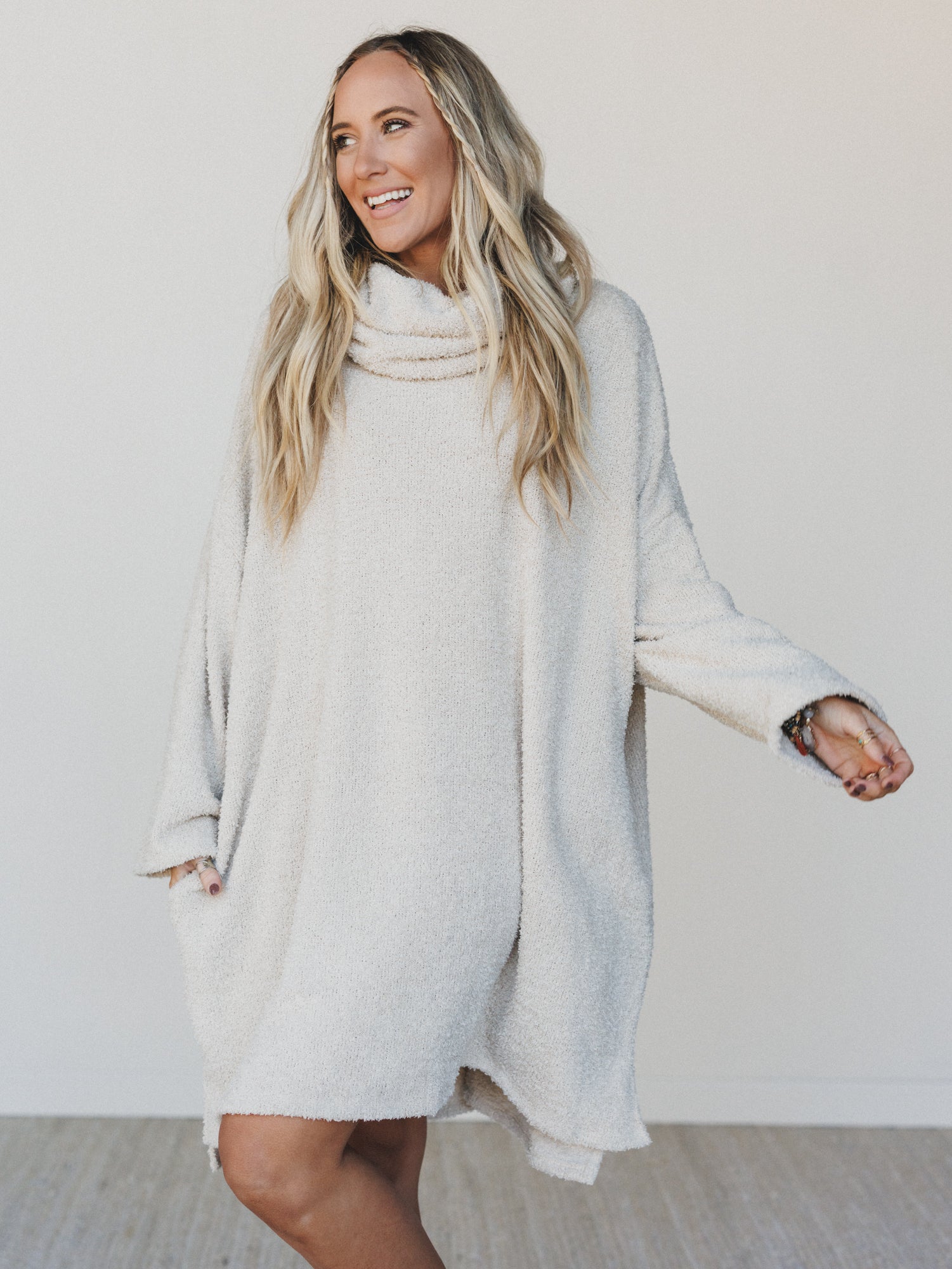 The Nest Hartlie Sweater Dress - Seashell