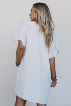 Breeze Route Tee Dress - Beige