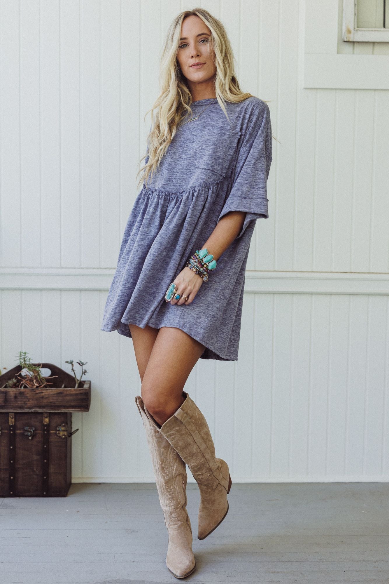 Meadow Scout Dress - Navy