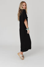 The Nest Laurel Short Sleeve Maxi Dress - Black