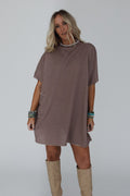 The Nest Laid Back Luxe Dress - Two Tone Mocha