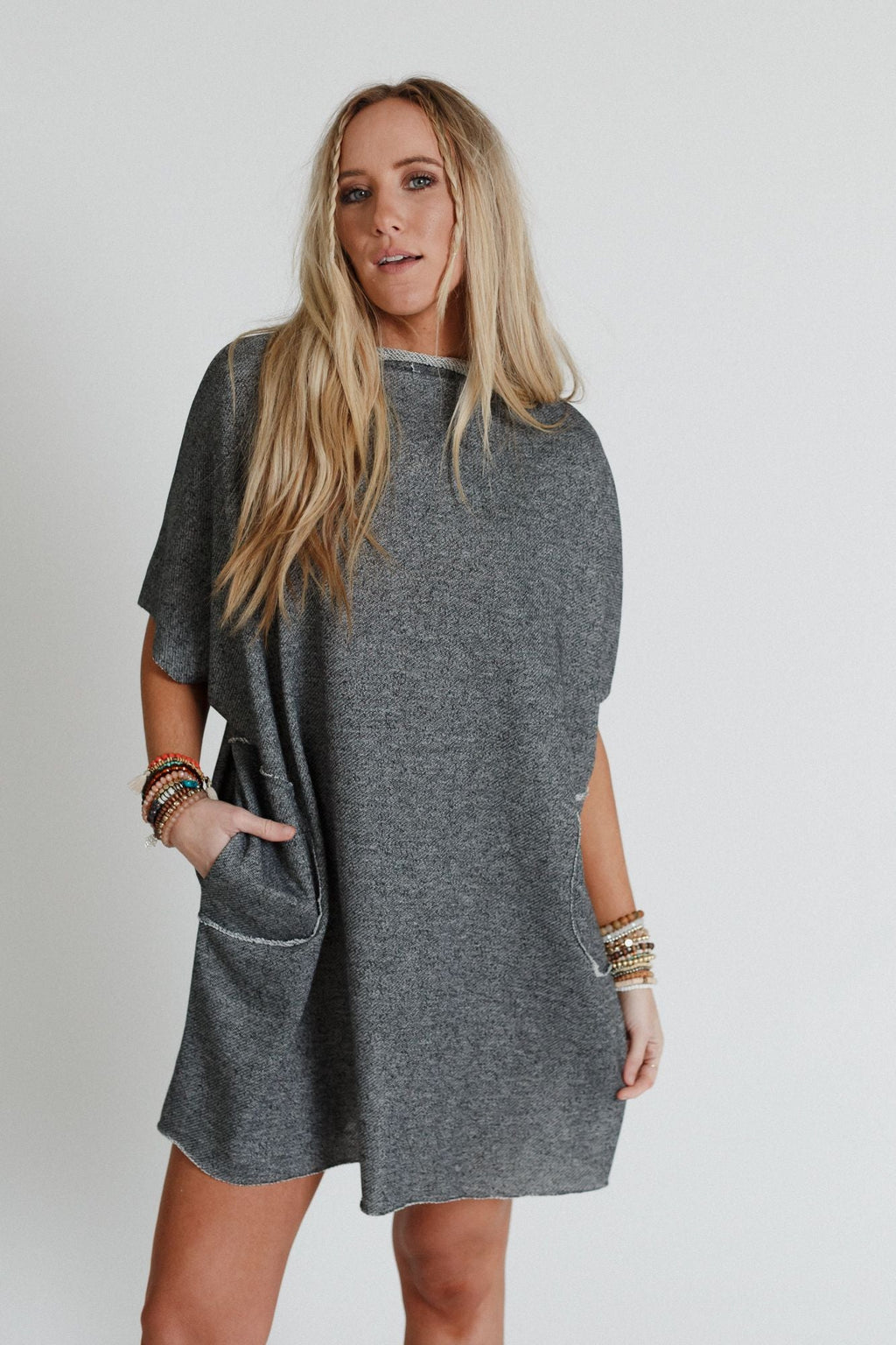 The Nest Laid Back Luxe Dress - Two Tone Black