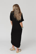 The Nest Laurel Short Sleeve Maxi Dress - Black